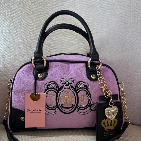 Rachel Zoe Glossy Black Clutch with Crystal Accents - Picture 10 of 16